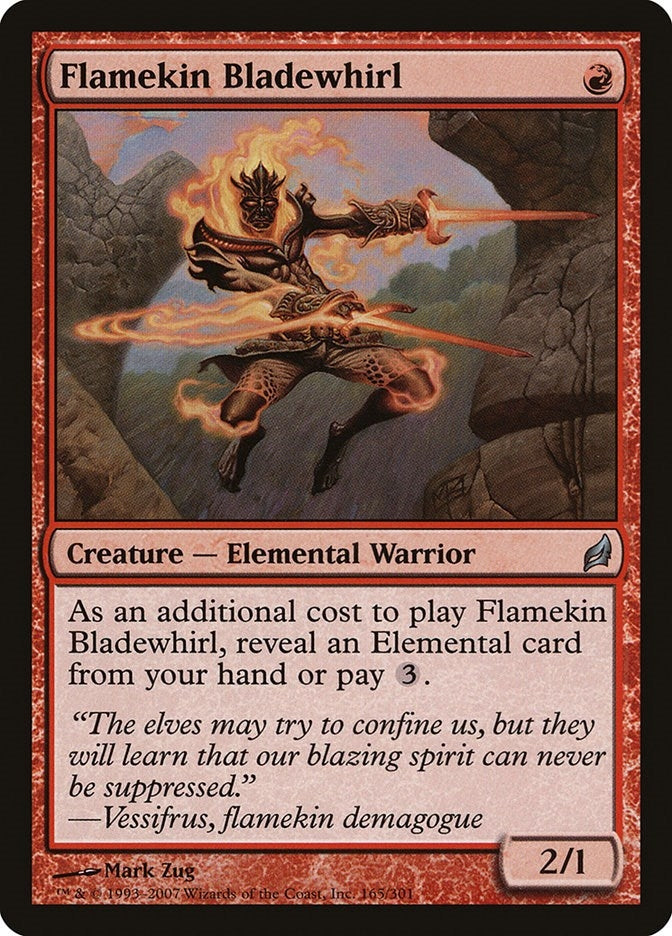 Image for Flamekin Bladewhirl (165) (Lorwyn) - Magic: The Gathering