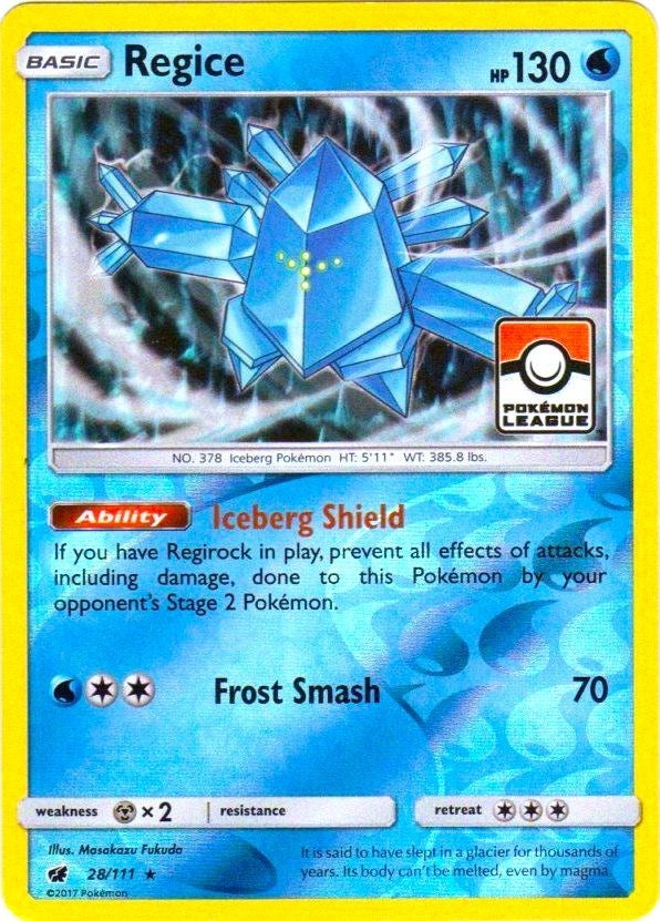 Image for Regice - 28/111 (Pokemon League) (028/111) (PR) - Pokemon