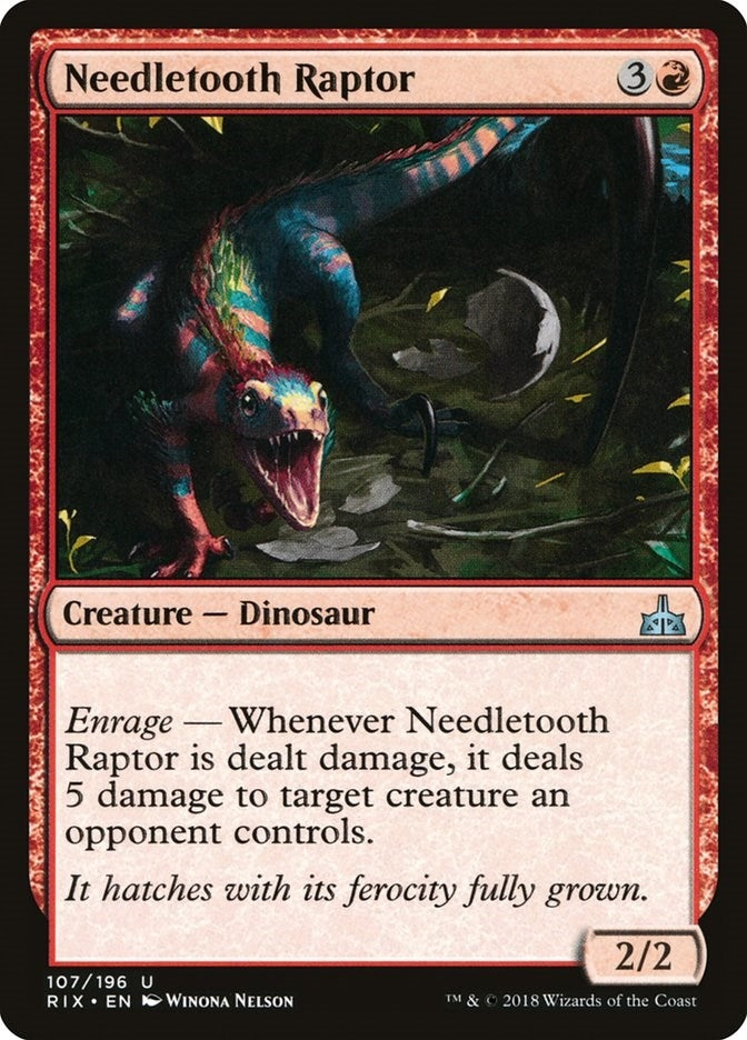 Image for Needletooth Raptor (107) (Rivals of Ixalan) - Magic: The Gathering