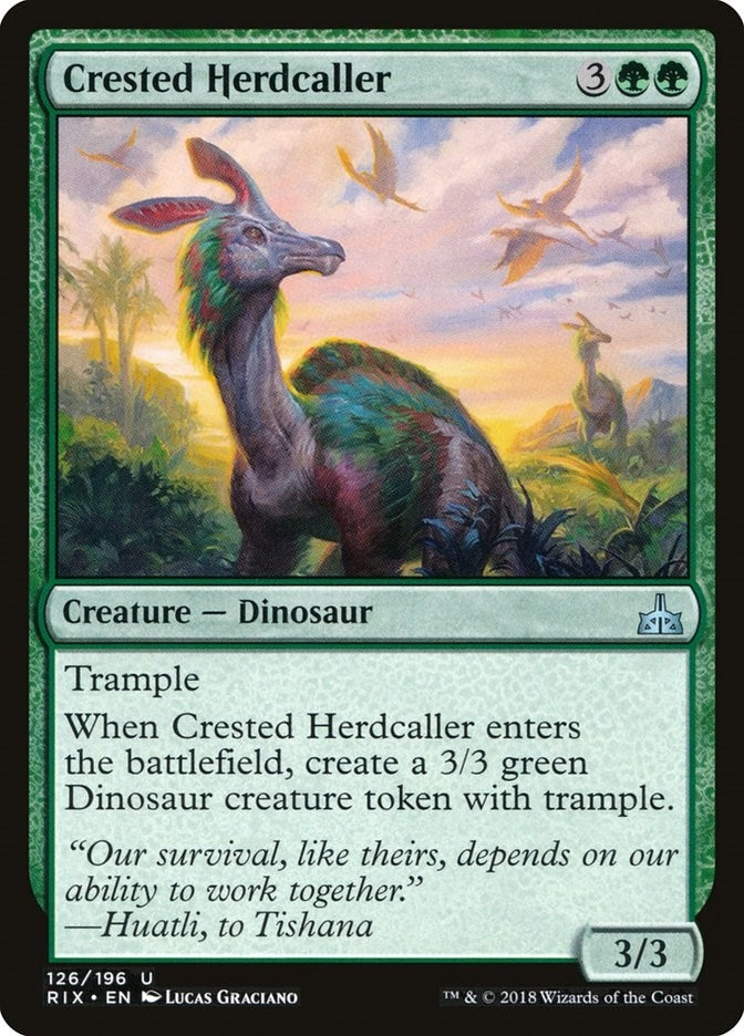 Image for Crested Herdcaller (126) (Rivals of Ixalan) - Magic: The Gathering