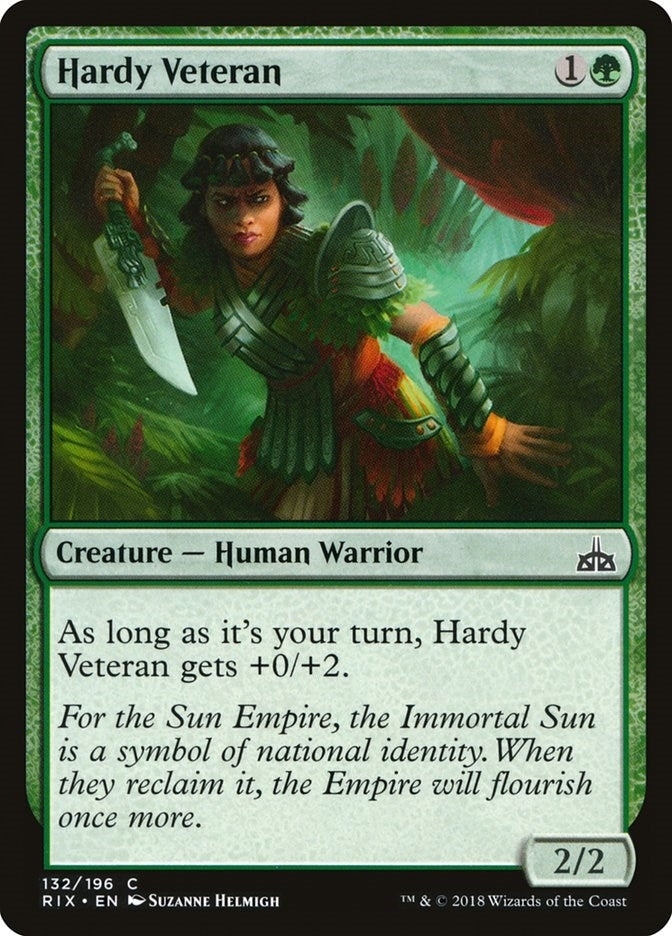 Image for Hardy Veteran (132) (Rivals of Ixalan) - Magic: The Gathering