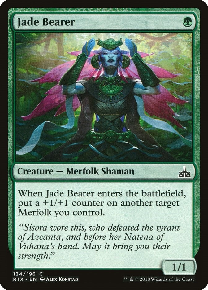Image for Jade Bearer (134) (Rivals of Ixalan) - Magic: The Gathering