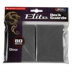 Image for Elite Deck Guards - Glossy Standard - Cool Gray (80-Pack) - Card Sleeves