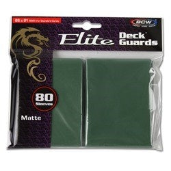 Image for Elite Deck Guards - Matte Standard - Green (80-Pack) - Card Sleeves