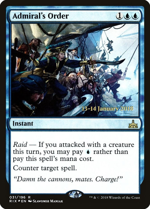 Image for Admiral's Order (31) (Prerelease Cards) - Magic: The Gathering