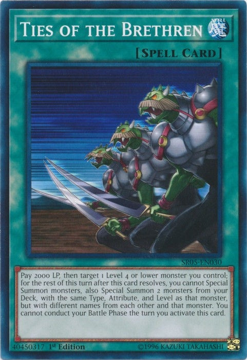Image for Ties of the Brethren (SR05-EN030) (SDWL) - YuGiOh