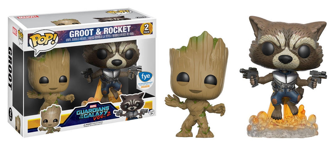 Image for Guardians of the Galaxy Vol. 2: Groot & Rocket 2-Pack (Bobble-Heads) (FYE Exclusive) - Funko