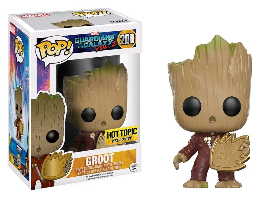 Image for Guardians of the Galaxy Vol. 2: Groot (Ravager w/ Patch) (Bobble-Head) (Hot Topic Exclusive) - Funko