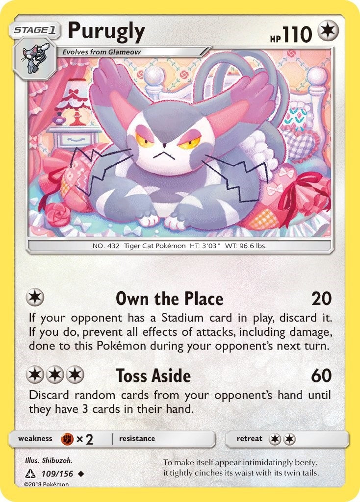 Image for Purugly (109/156) (SM05) - Pokemon