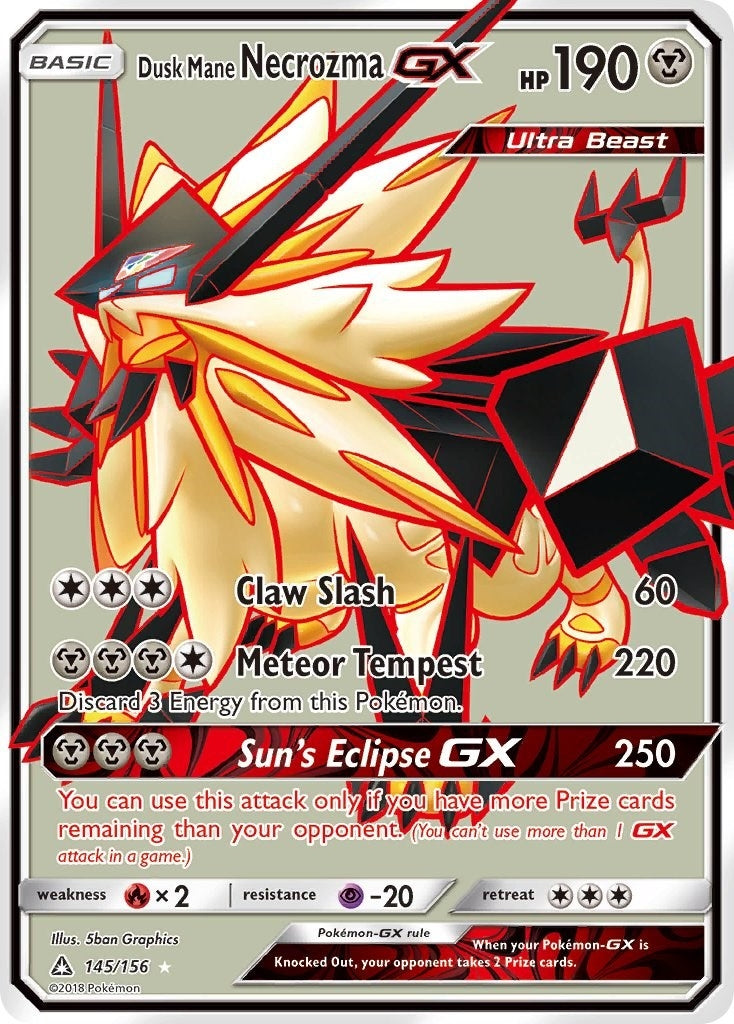 Image for Dusk Mane Necrozma GX (Full Art) (145/156) (SM05) - Pokemon