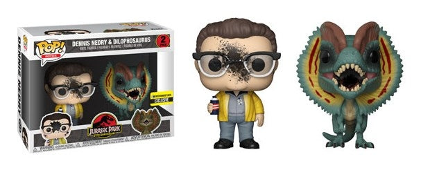 Image for Jurassic Park: Dennis Nedry & Dilophosaurus 2-Pack (Entertainment Earth Exclusive) - Funko