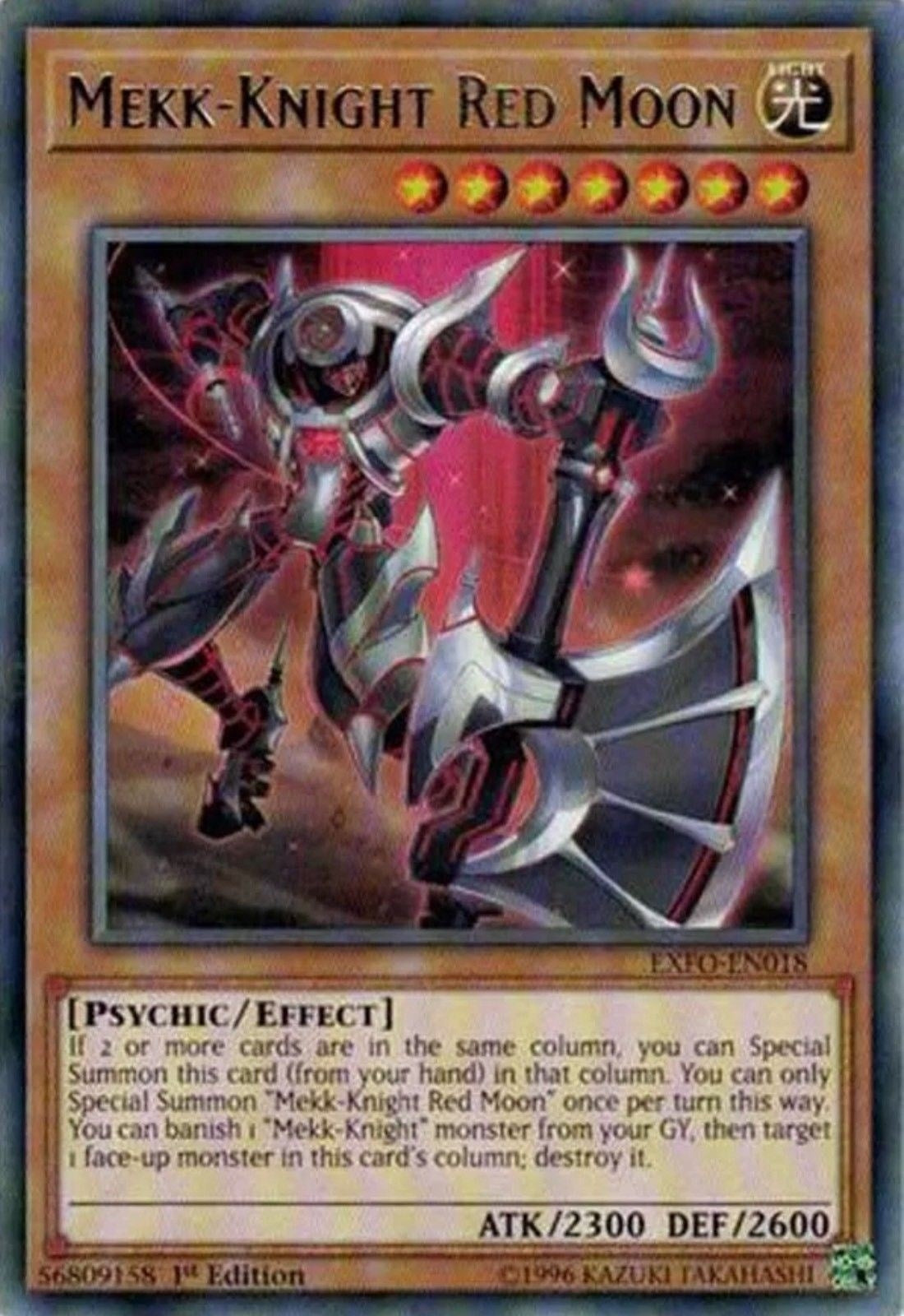 Image for Mekk-Knight Red Moon (EXFO-EN018) (EXFO) - YuGiOh