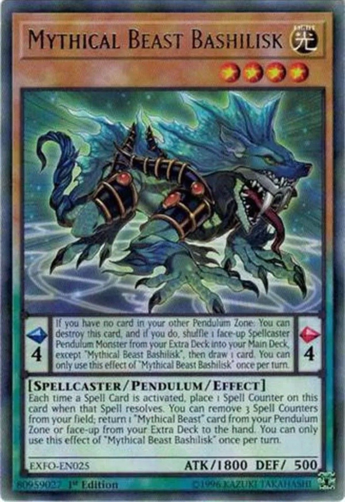 Image for Mythical Beast Bashilisk (EXFO-EN025) (EXFO) - YuGiOh