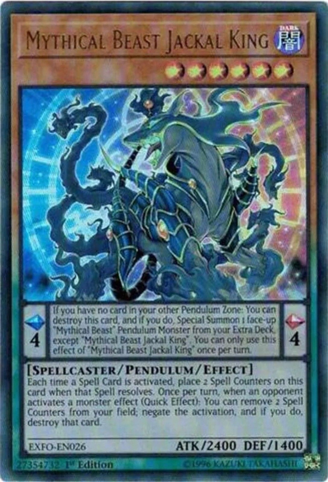 Image for Mythical Beast Jackal King (EXFO-EN026) (EXFO) - YuGiOh