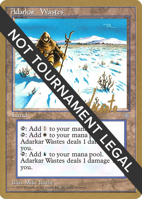 Image for Adarkar Wastes - 1996 Michael Loconto (ICE) (World Championship Decks) - Magic: The Gathering