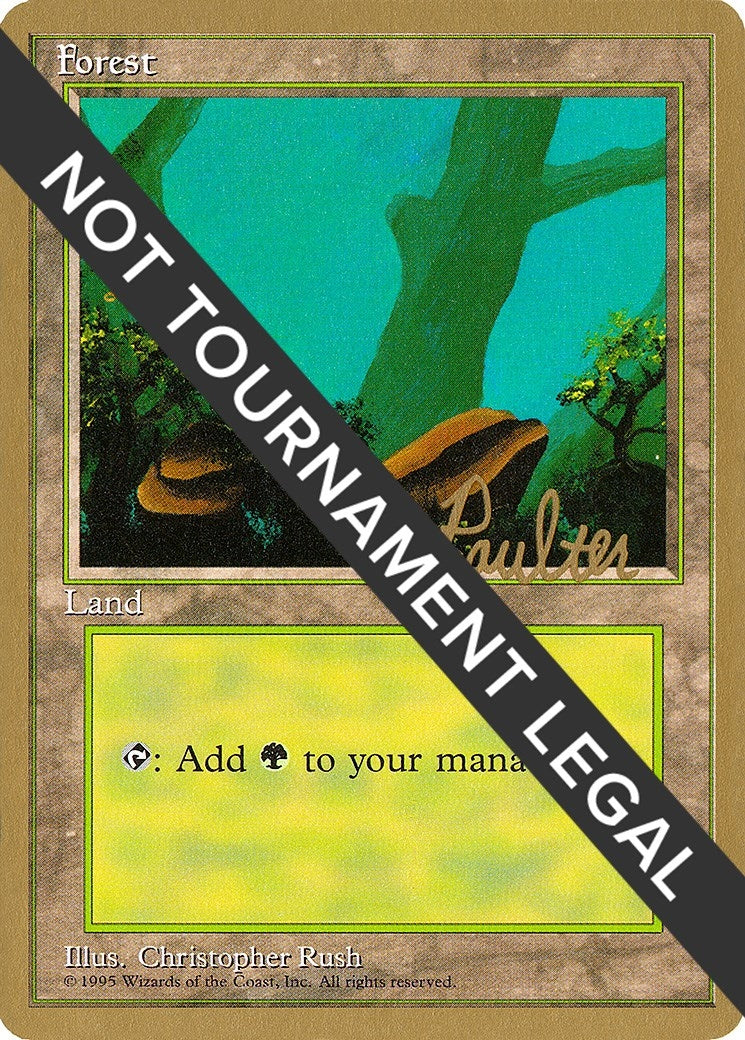 Image for Forest (A) - 1996 Preston Poulter (4ED) (World Championship Decks) - Magic: The Gathering