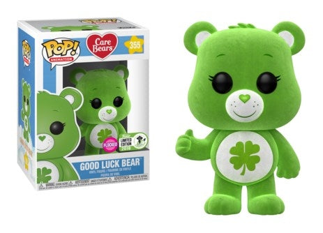 Image for Care Bears: Good Luck Bear (Flocked) (2018 ECCC Exclusive) - Funko
