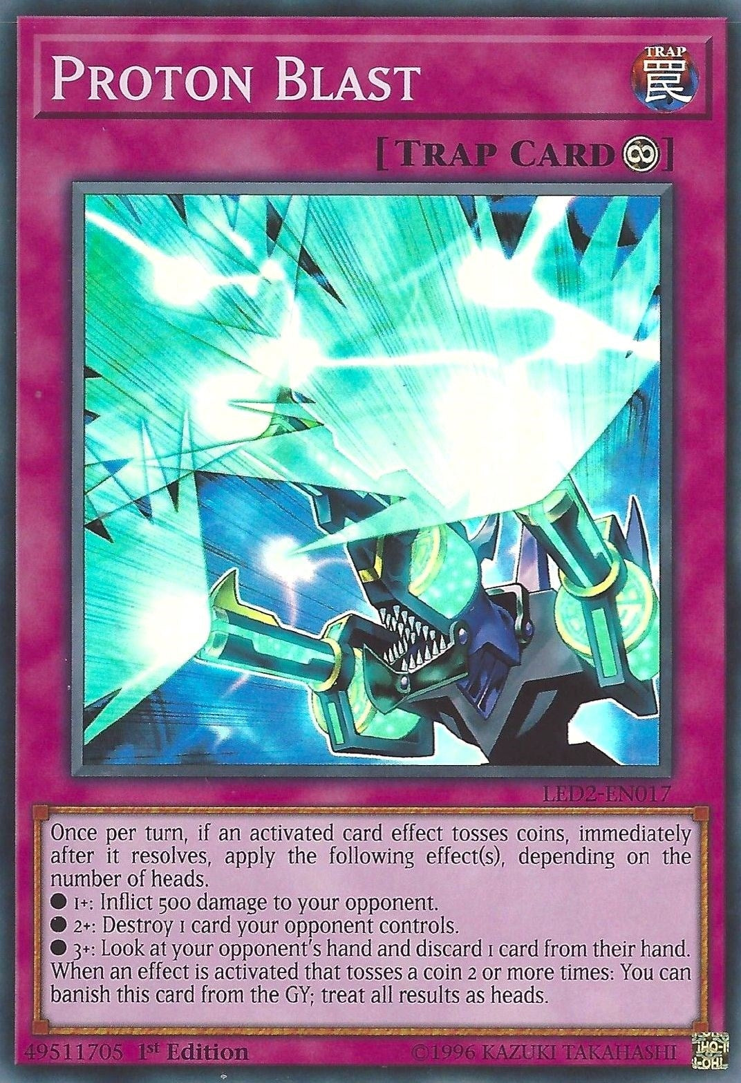 Image for Proton Blast (LED2-EN017) (LDAM) - YuGiOh