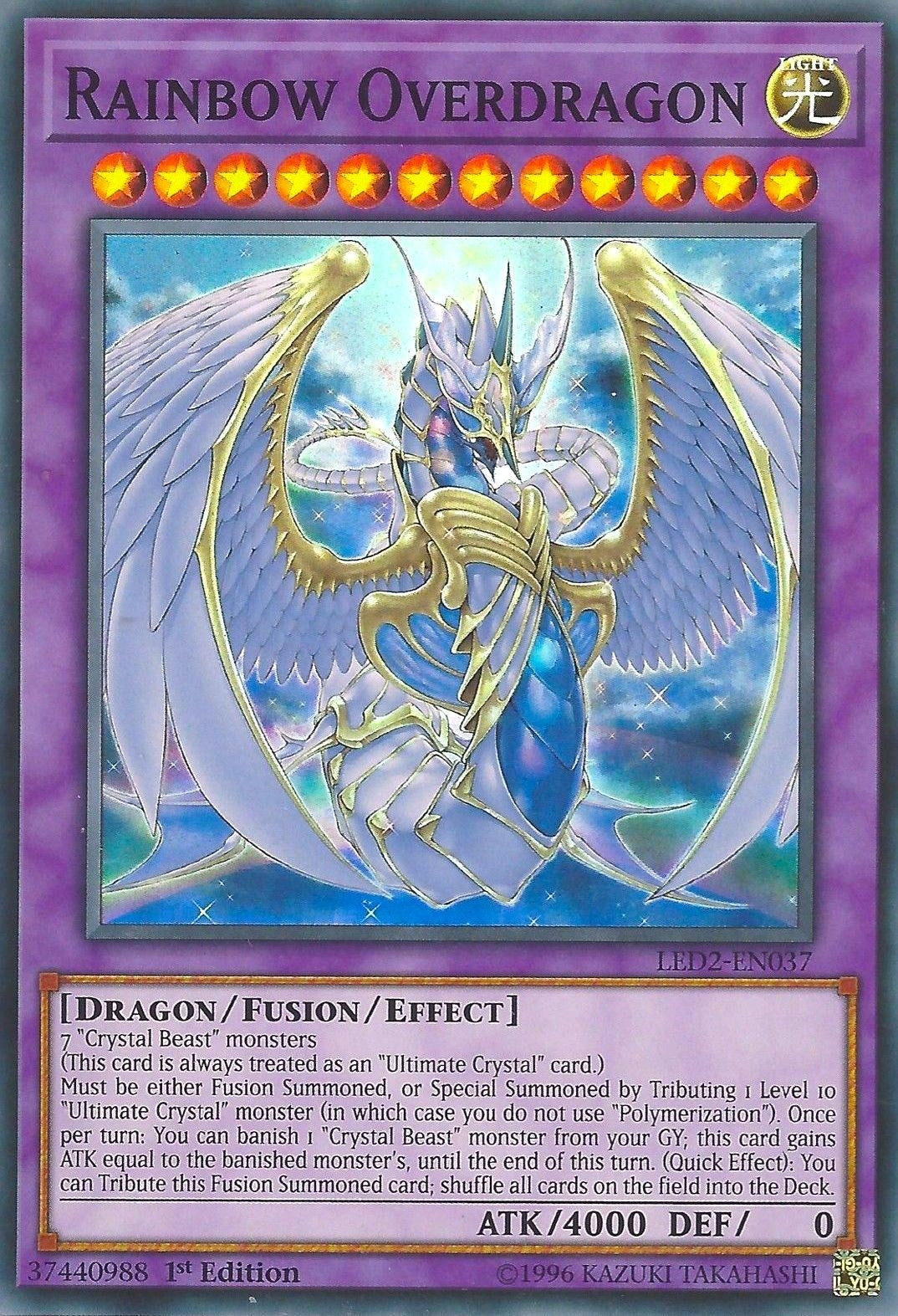 Image for Rainbow Overdragon (LED2-EN037) (LDAM) - YuGiOh
