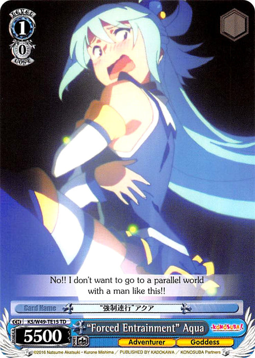 Image for "Forced Entrainment" Aqua (KS/W49-TE15 TD) (KonoSuba) - Weiss Schwarz