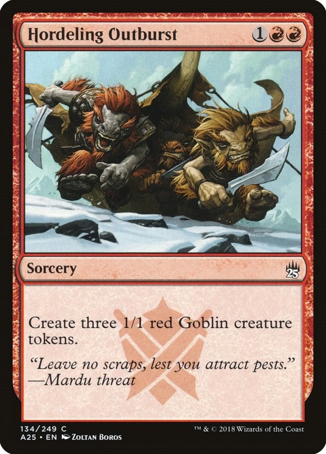 Image for Hordeling Outburst (134) (Masters 25) - Magic: The Gathering