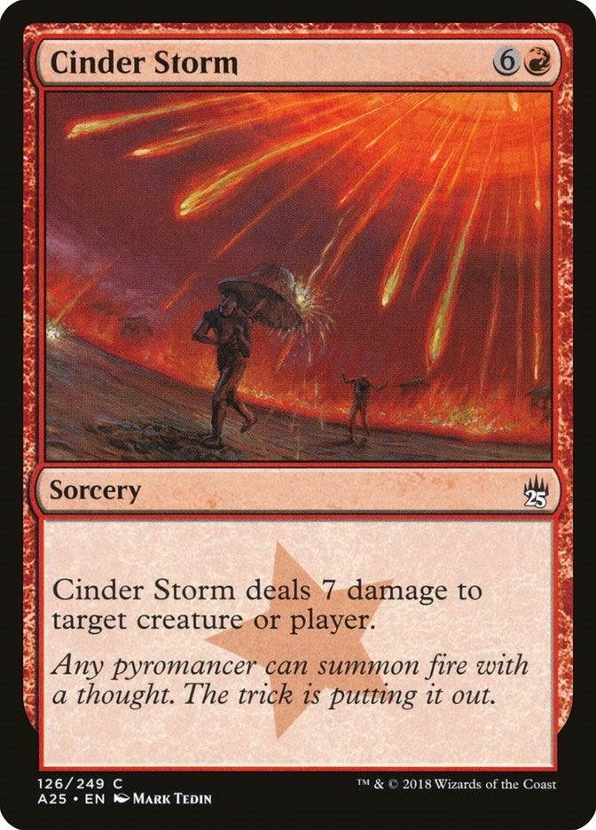 Image for Cinder Storm (126) (Masters 25) - Magic: The Gathering