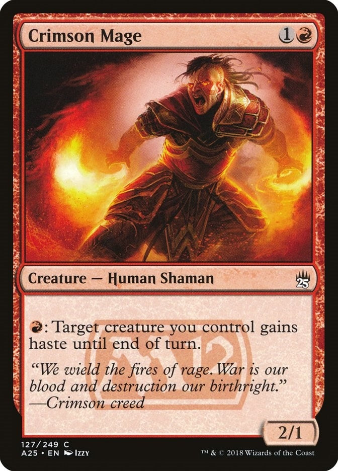 Image for Crimson Mage (127) (Masters 25) - Magic: The Gathering