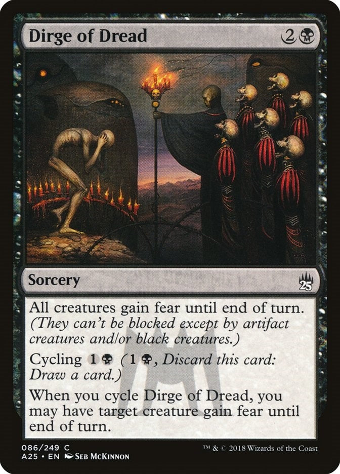 Image for Dirge of Dread (86) (Masters 25) - Magic: The Gathering
