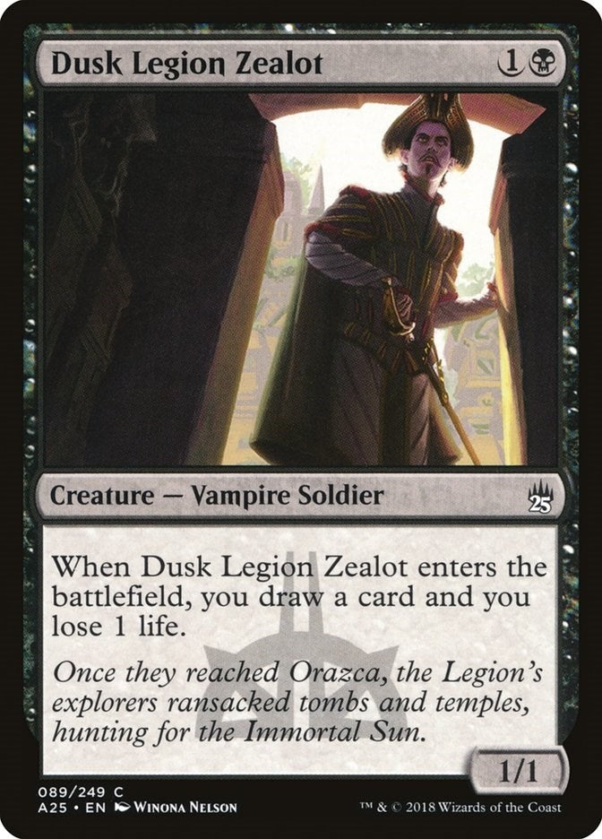 Image for Dusk Legion Zealot (89) (Masters 25) - Magic: The Gathering
