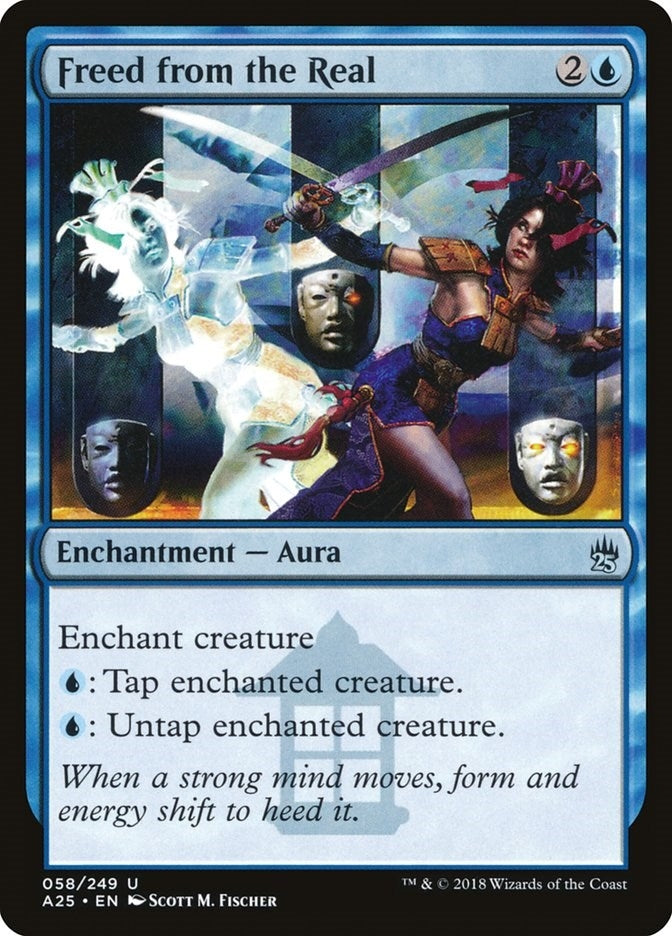 Image for Freed from the Real (58) (Masters 25) - Magic: The Gathering