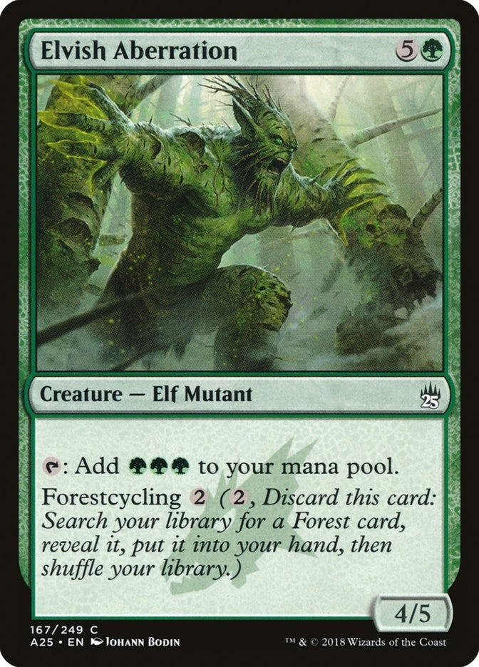 Image for Elvish Aberration (167) (Masters 25) - Magic: The Gathering