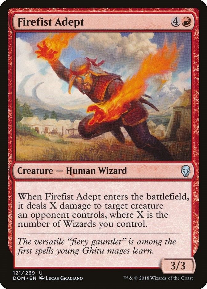Image for Firefist Adept (121) (Dominaria) - Magic: The Gathering