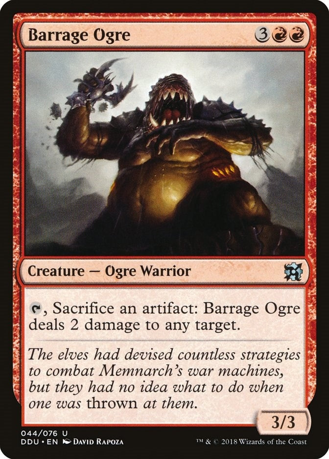Image for Barrage Ogre (44) (Elves vs. Inventors) - Magic: The Gathering