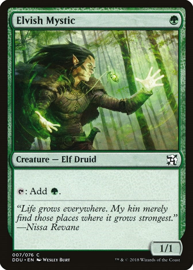 Image for Elvish Mystic (7) (Elves vs. Inventors) - Magic: The Gathering