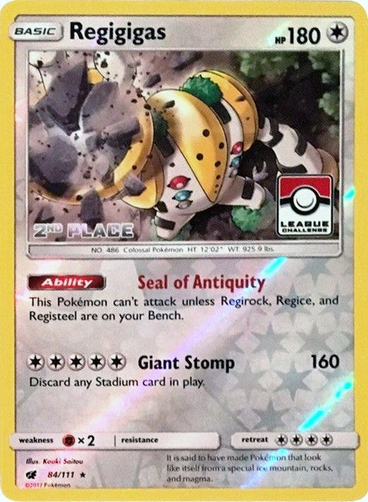 Image for Regigigas - 84/111 (League Challenge) [2nd Place] (084/111) (PR) - Pokemon