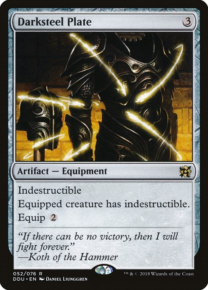Image for Darksteel Plate (52) (Elves vs. Inventors) - Magic: The Gathering