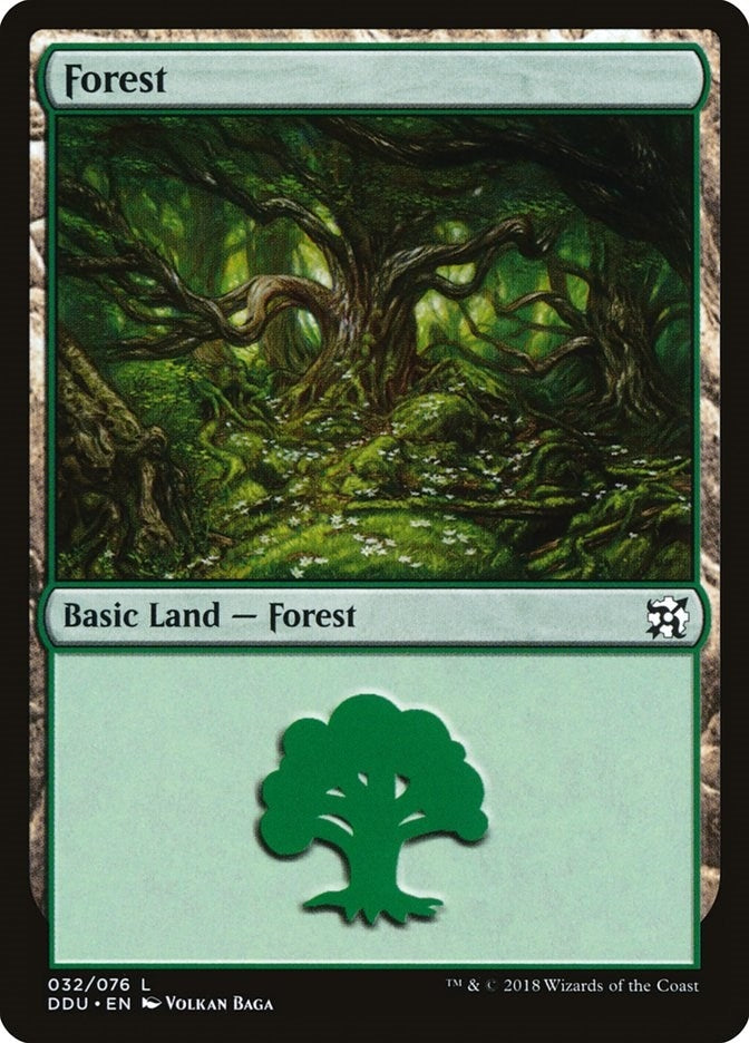 Image for Forest (032) (32) (Elves vs. Inventors) - Magic: The Gathering