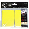 Image for PRO-Matte Eclipse Standard Deck Protector Sleeves - Lemon Yellow (Classic) (100-Pack) - Card Sleeves
