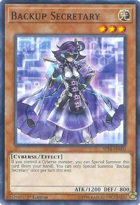 Image for Backup Secretary (SP18-EN002) (SPV) - YuGiOh