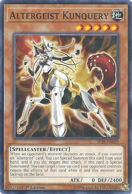 Image for Altergeist Kunquery (SP18-EN029) (SPV) - YuGiOh