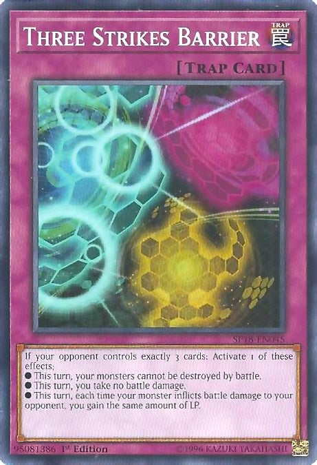 Image for Three Strikes Barrier (SP18-EN045) (SPV) - YuGiOh