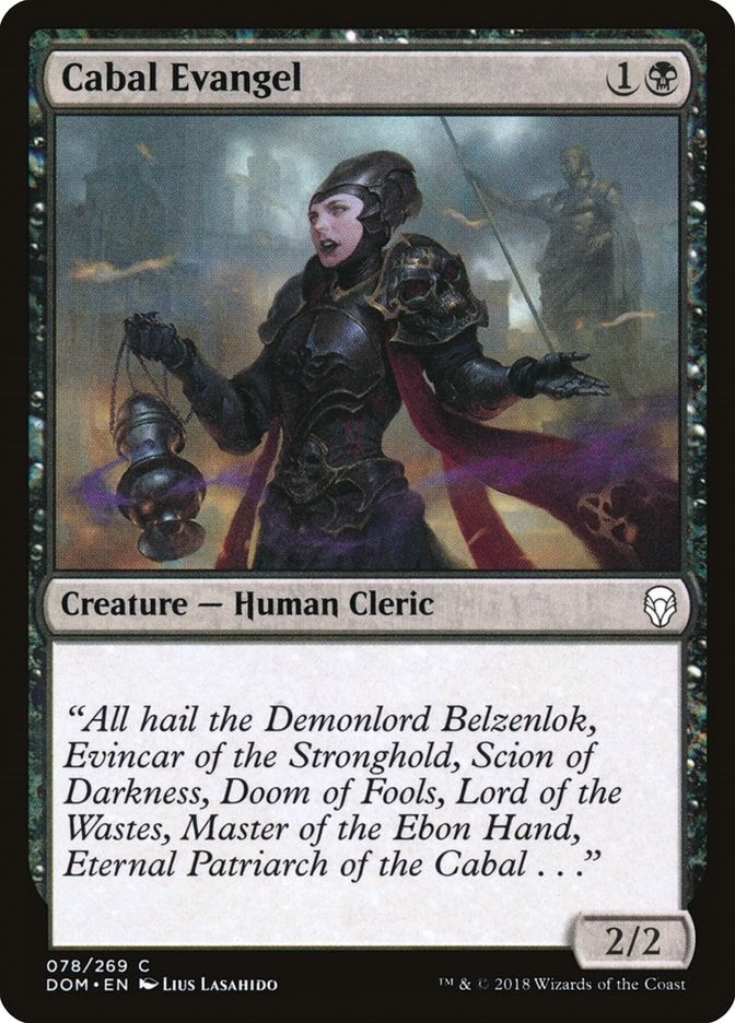 Image for Cabal Evangel (78) (Dominaria) - Magic: The Gathering