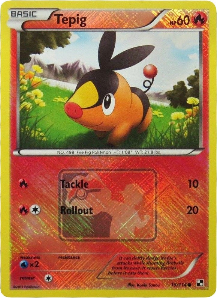 Image for Tepig - 15/114 (League Promo) (015/114) (PR) - Pokemon