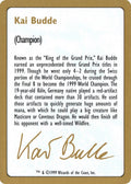 Image for 1999 Kai Budde Biography Card (World Championship Decks) - Magic: The Gathering