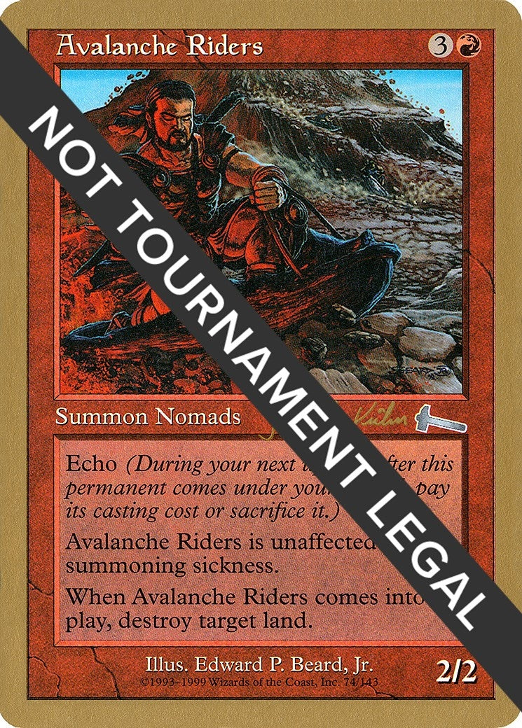 Image for Avalanche Riders - 2000 Janosch Kuhn (ULG) (World Championship Decks) - Magic: The Gathering