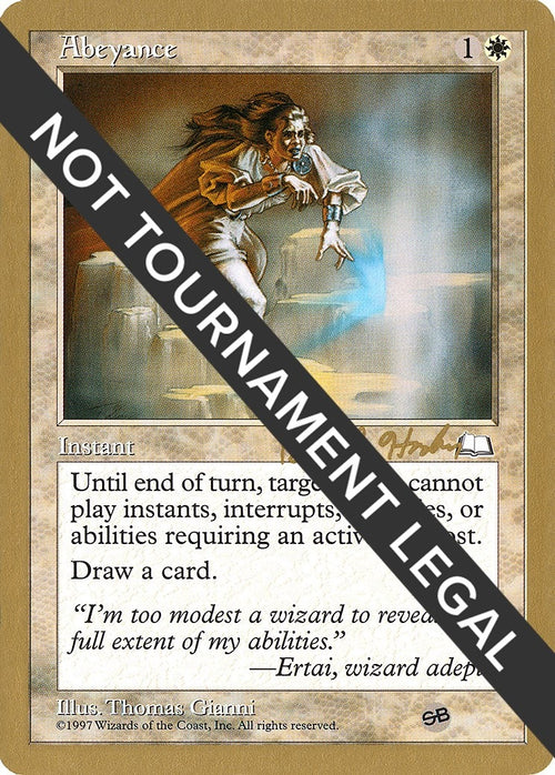 Image for Abeyance - 1998 Brian Hacker (WTH) (SB) (World Championship Decks) - Magic: The Gathering