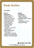 Image for 1998 Randy Buehler Decklist Card (World Championship Decks) - Magic: The Gathering