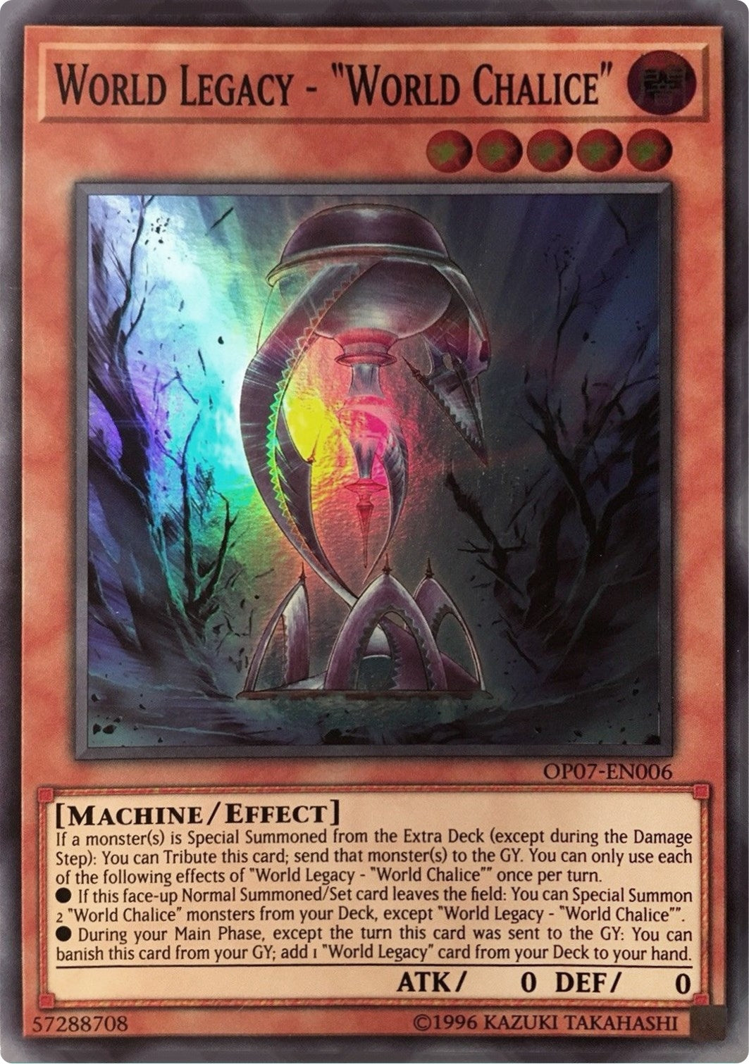 Image for World Legacy - "World Chalice" (OP07-EN006) (OP07) - YuGiOh