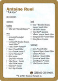 Image for 2001 Antoine Ruel Decklist Card (World Championship Decks) - Magic: The Gathering
