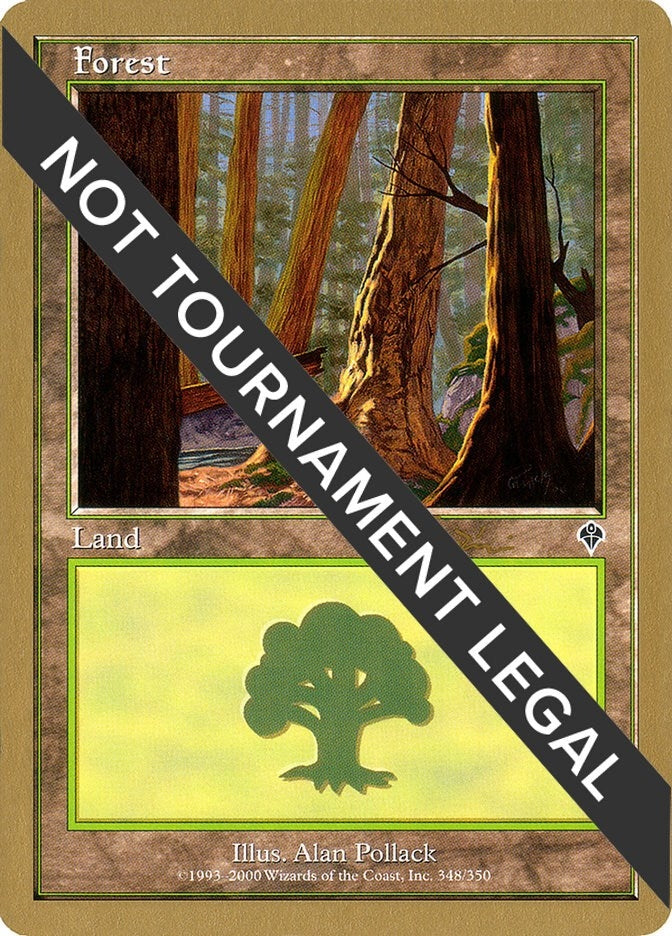Image for Forest (348) - 2001 Jan Tomcani (INV) (World Championship Decks) - Magic: The Gathering